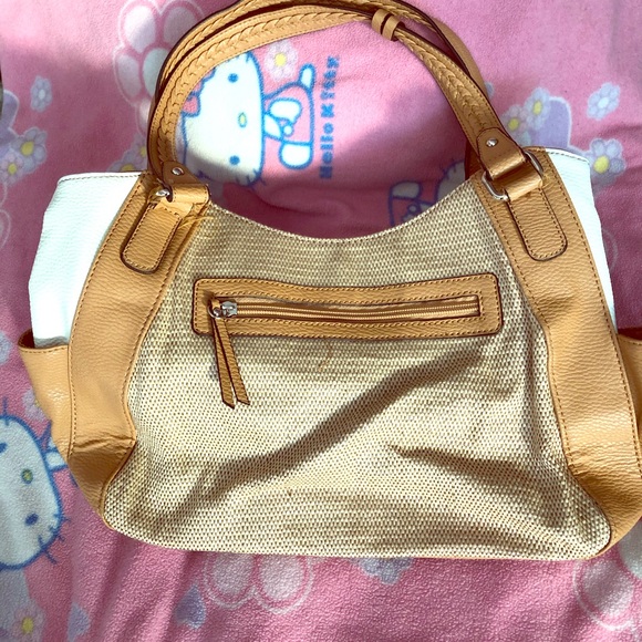 PURSE TWEED AND FAUX LEATHER - Picture 1 of 5